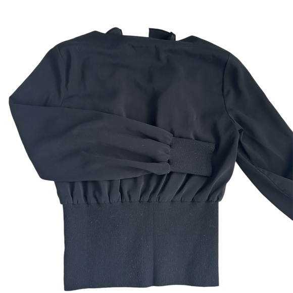 ECI New York Black Top - Ruffle
Front - Long Sleeve - Size Petite 4 - Picture 4 of 4